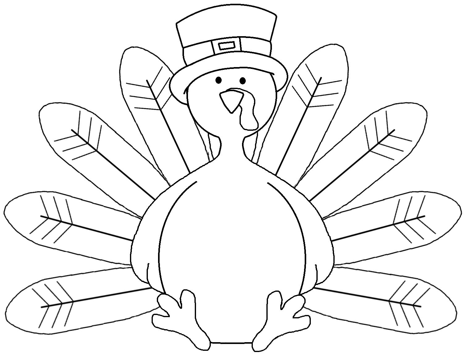 feather clipart colouring page
