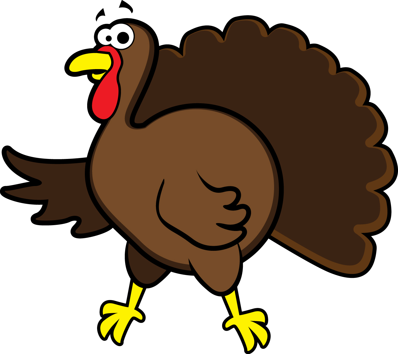 Clipart turkey side view.  of clipartlook