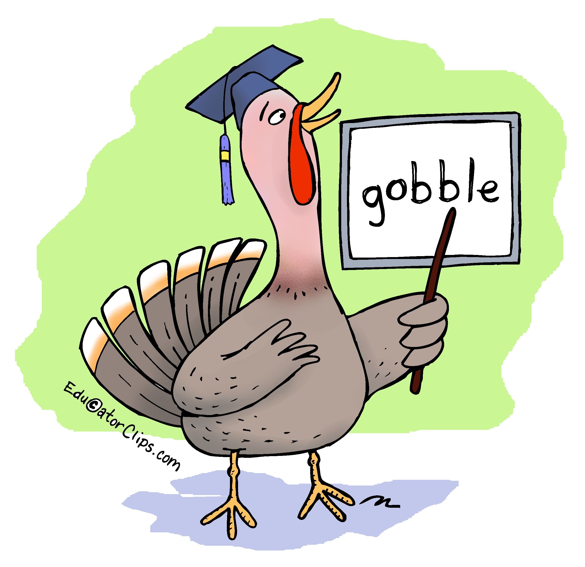 Smart education clip art. Clipart turkey teacher