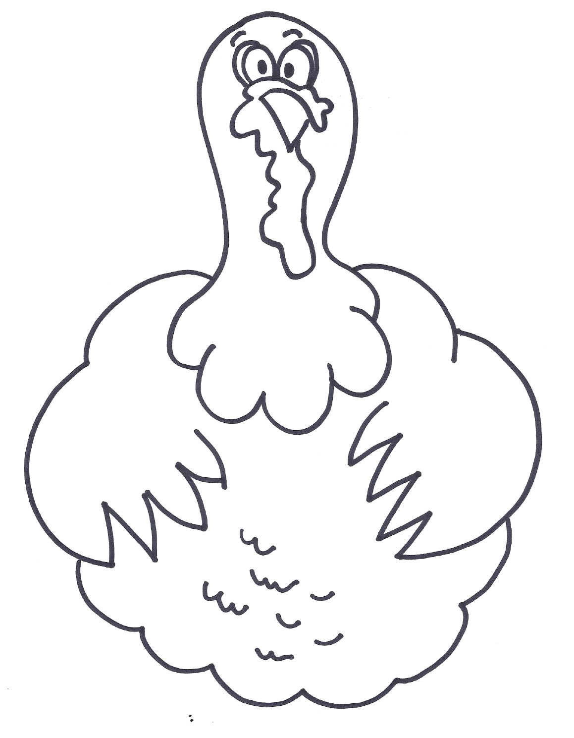 Clipart turkey template. Clip art library 