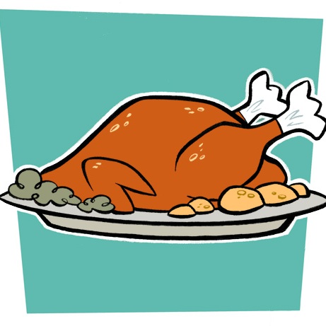feast clipart turkey platter