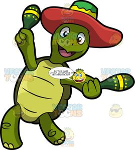 clipart turtle dancing