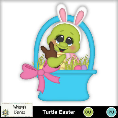 clipart turtle easter