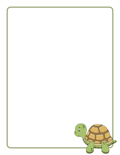 Pin by muse printables. Clipart turtle frame