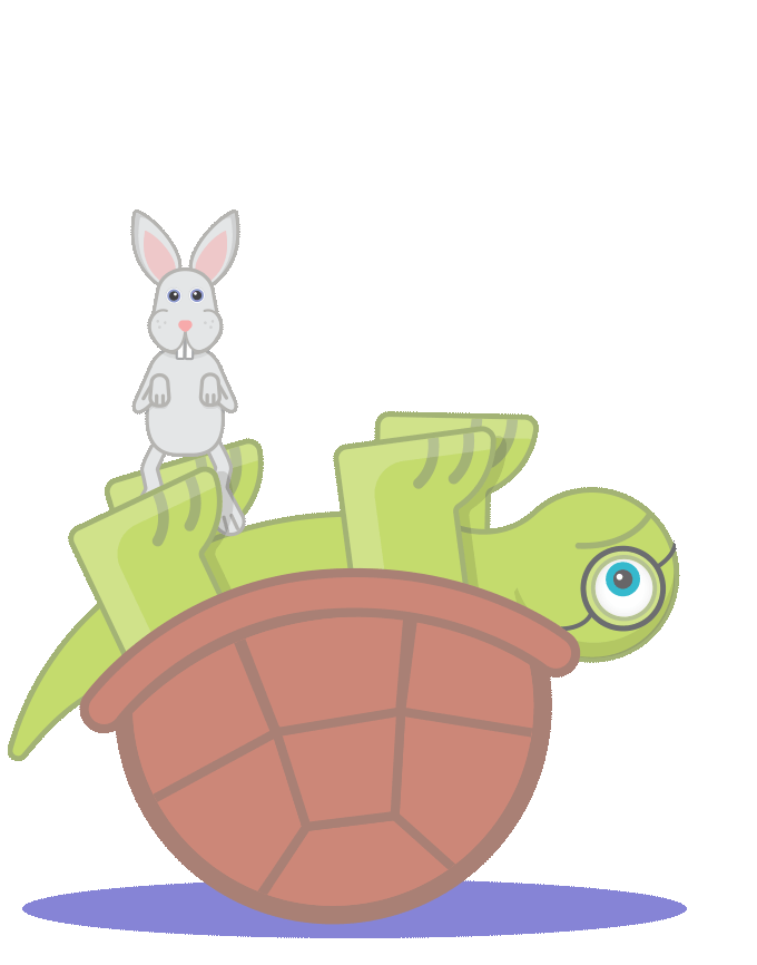 clipart turtle hare
