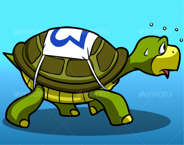 clipart turtle race