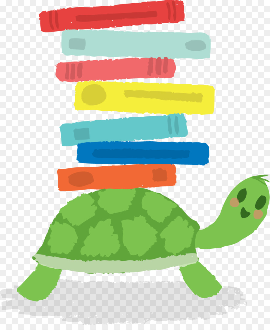 clipart turtle reading