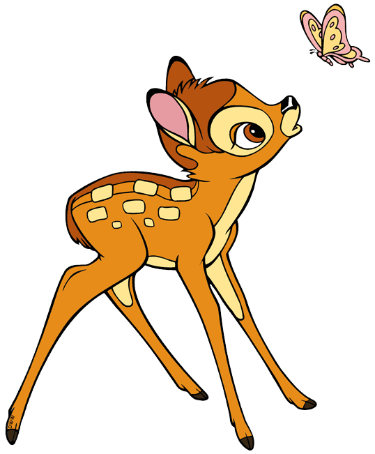 Disney clipart bambi. Clip art galore admiring