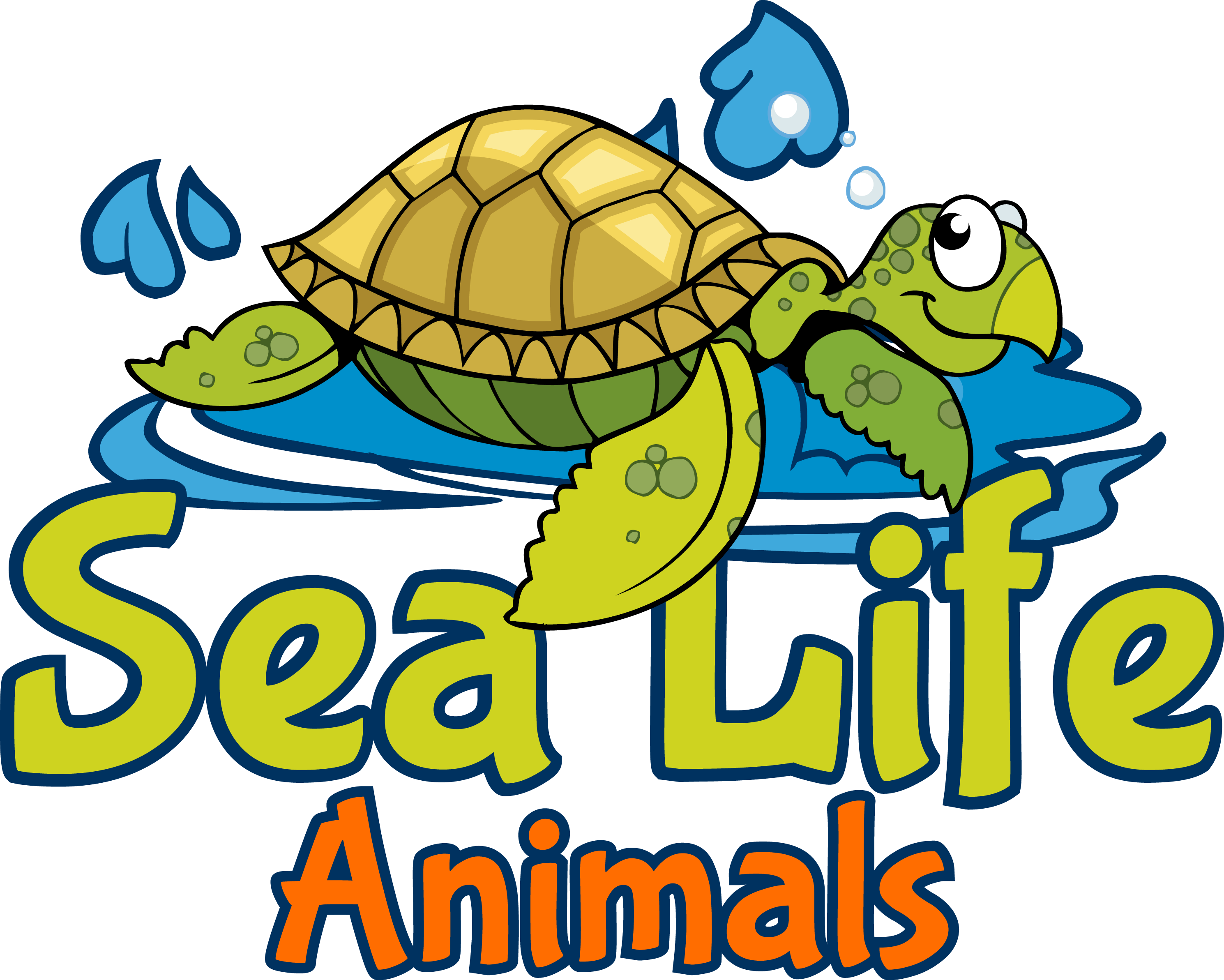 Cotton linen pillow case. Clipart turtle sea life