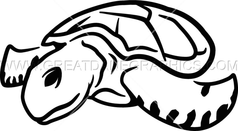 Sea production ready artwork. Clipart turtle tribal