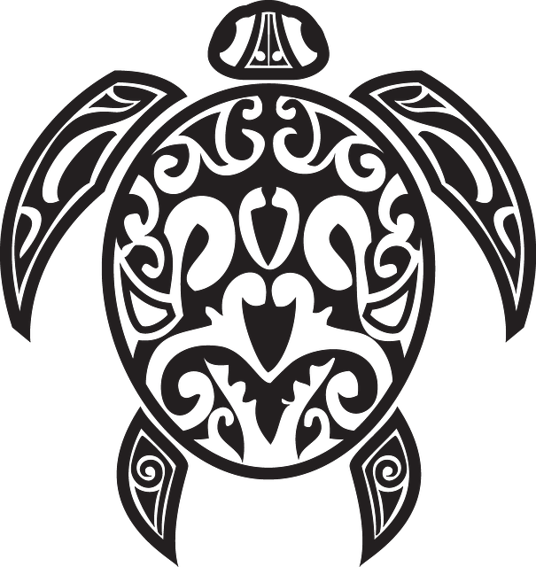 Clipart turtle tribal. Head art swim shell