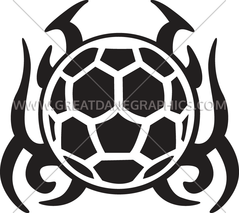 Clipart turtle tribal. Soccer ball production ready