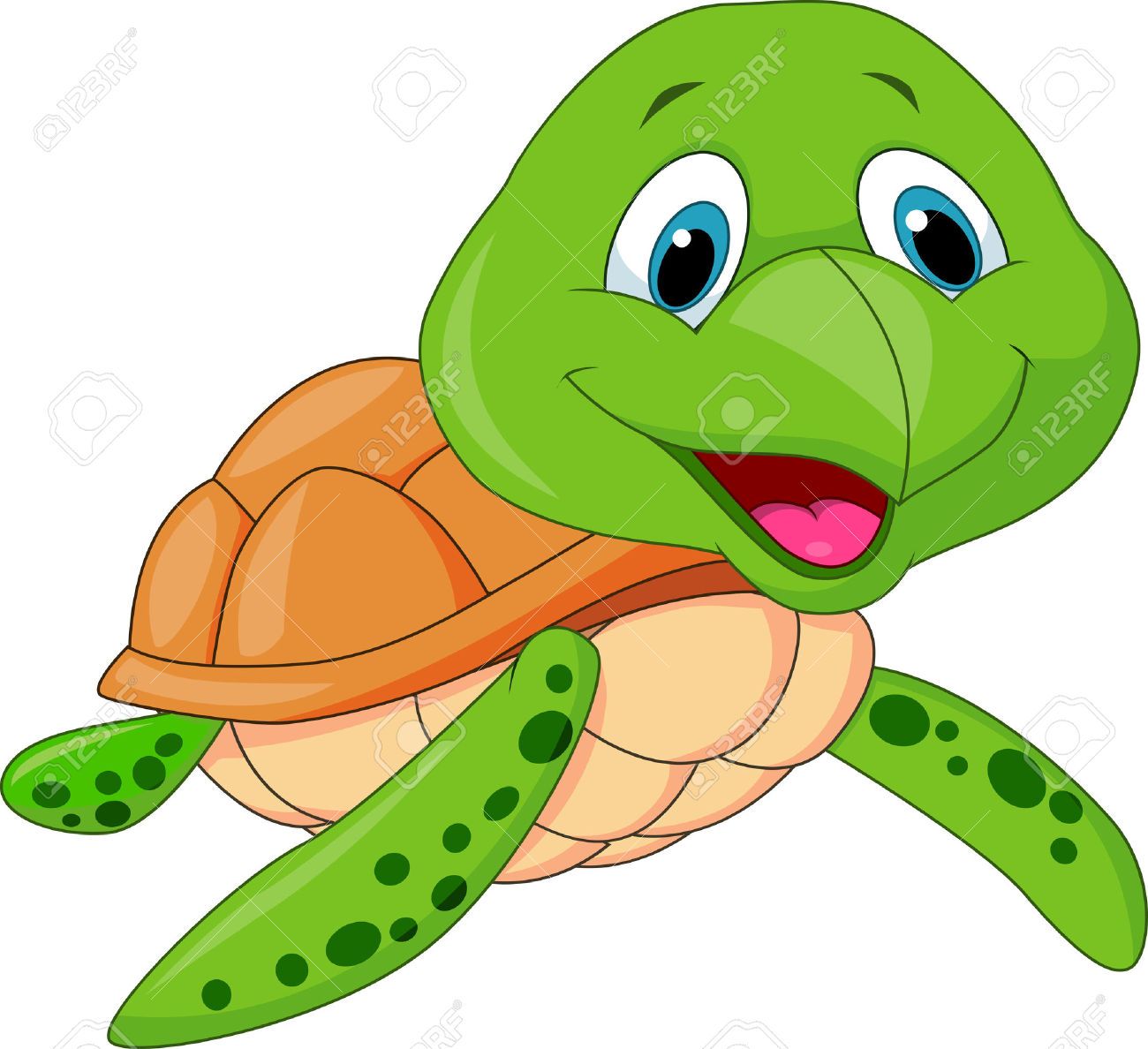 clipart turtle water