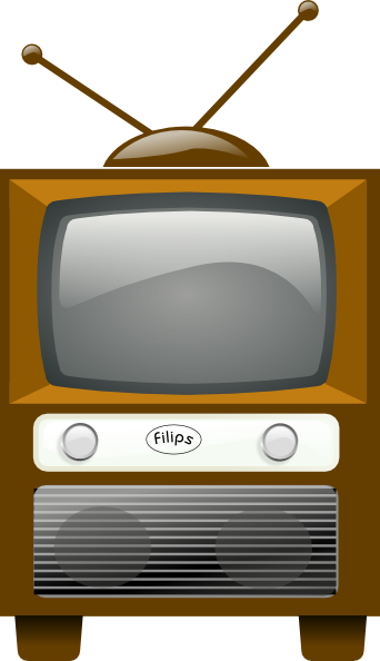 clipart tv 1950s tv