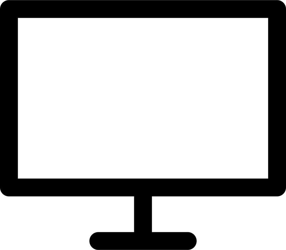 Television clipart 80 tv. Monitor svg png icon