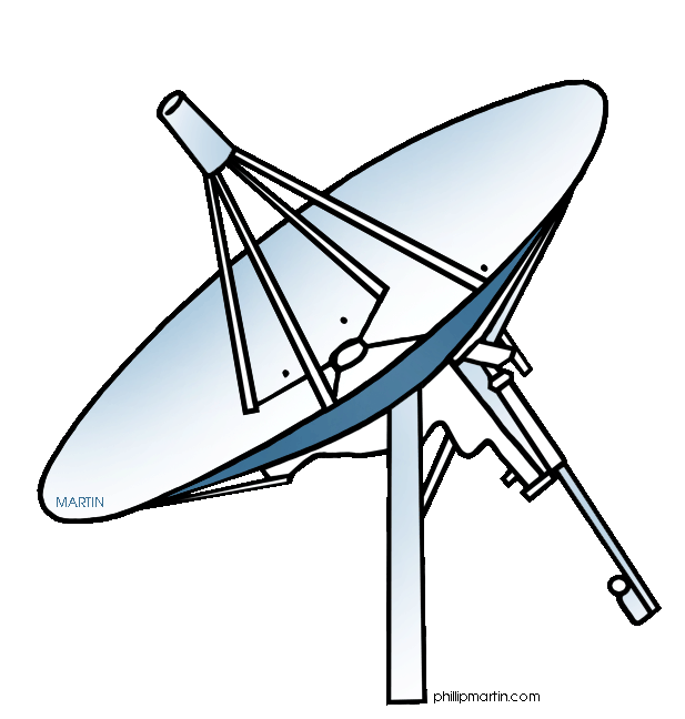 Space satellite . Dish clipart plate outline