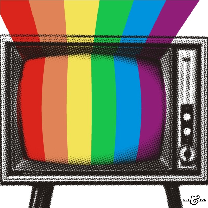 clipart tv colour tv