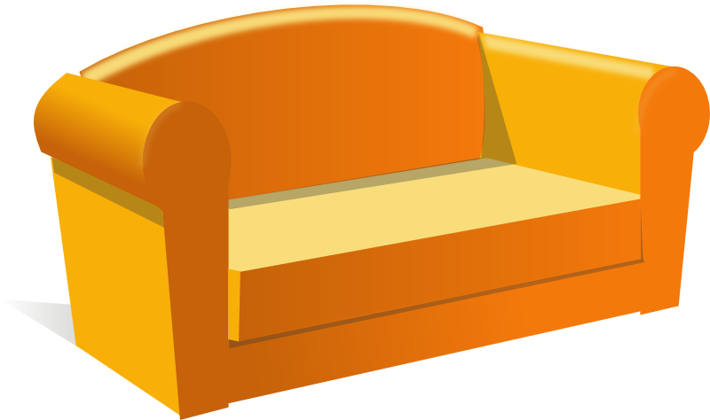 clipart tv couch