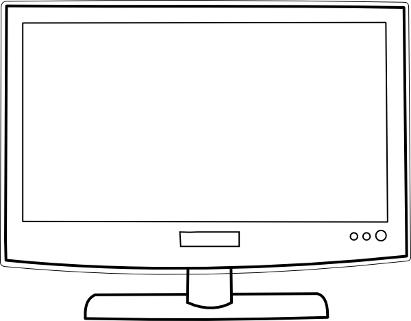 television clipart blank tv