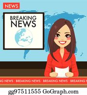 television clipart news anchor