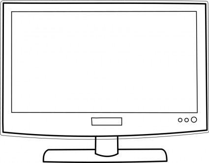 Clipart tv lcd tv. Clip art download panda