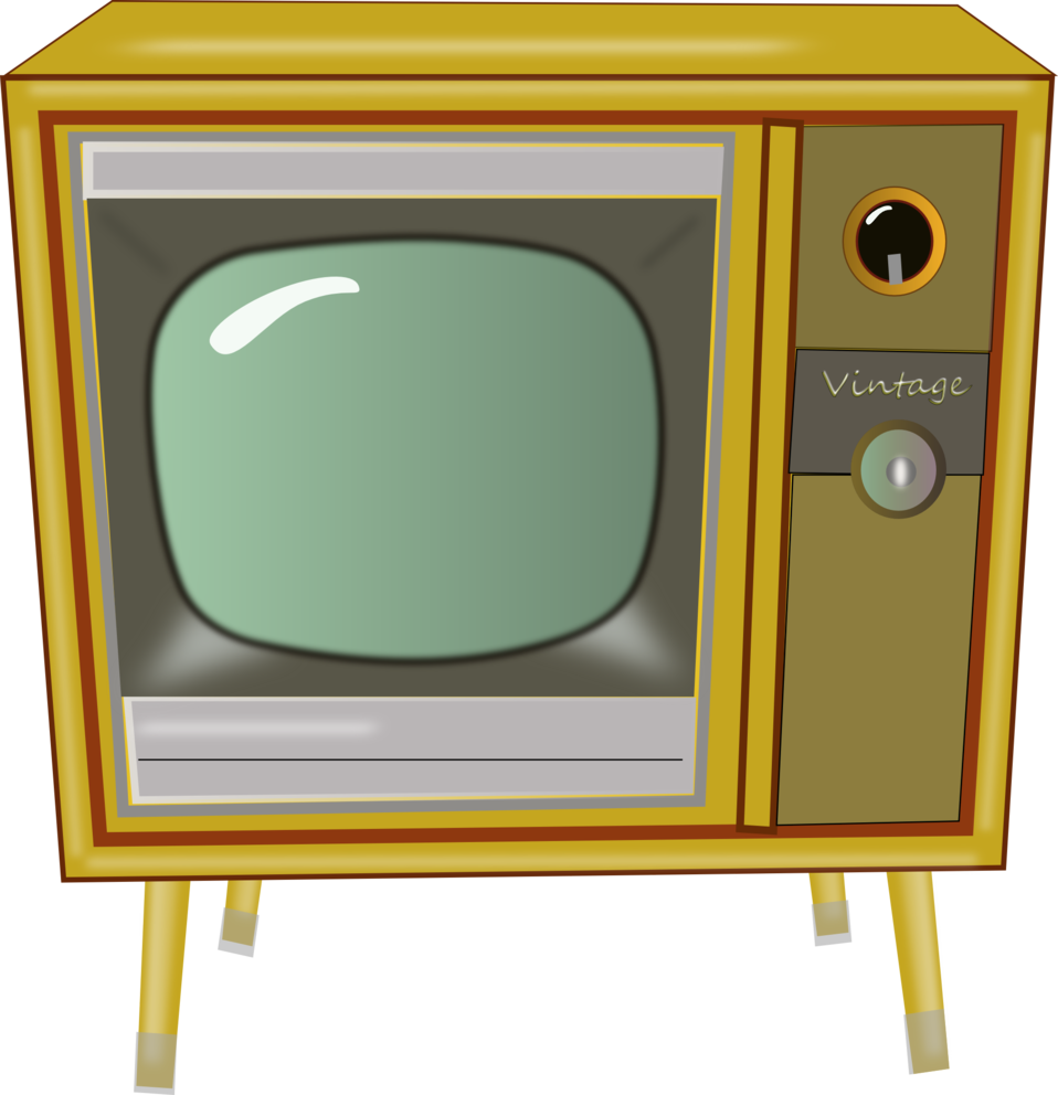 Clipart tv media. Public domain clip art