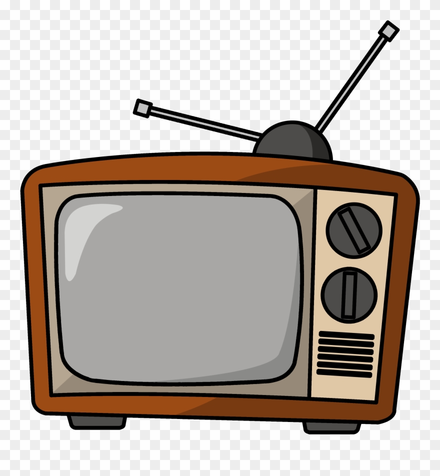 Clipart tv media. Television set clip art