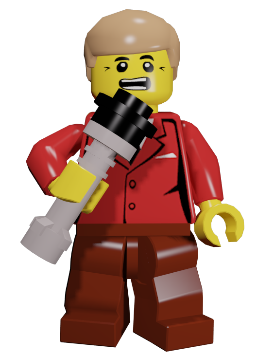 Clipart tv news reporter. Image render png lego