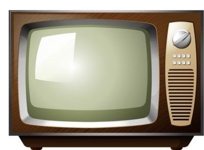 clipart tv old furniture