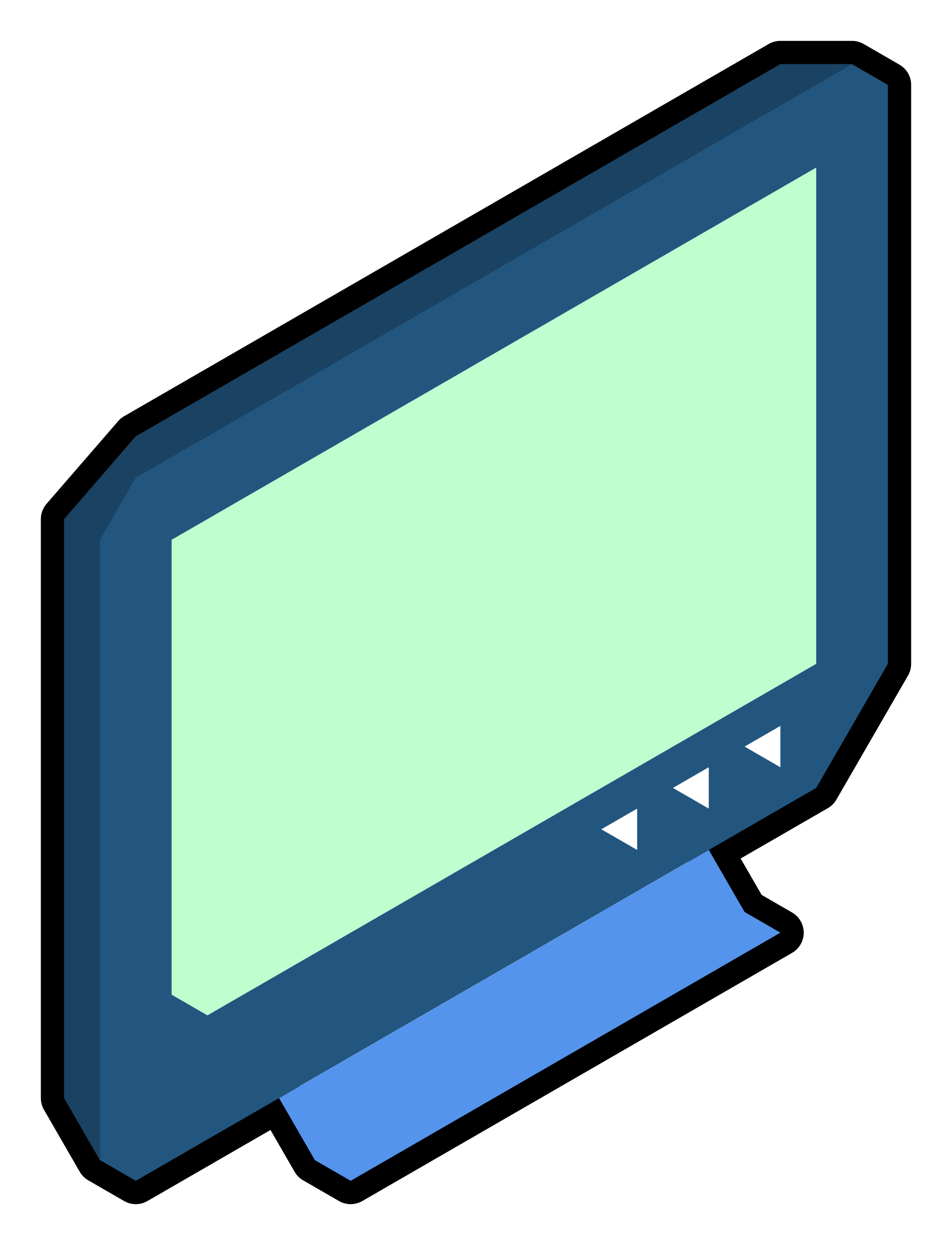 television clipart green