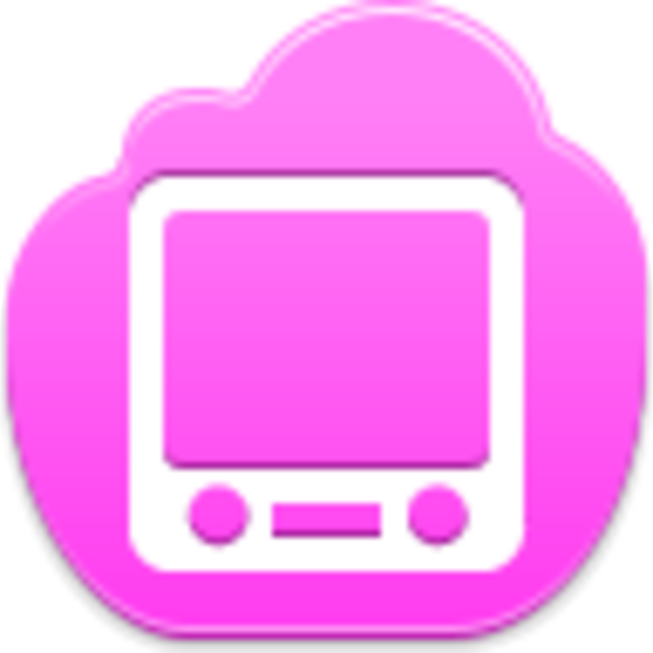 Tv icon free images. Youtube clipart pink