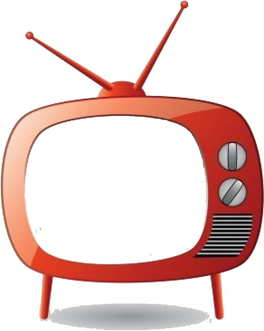 clipart tv red