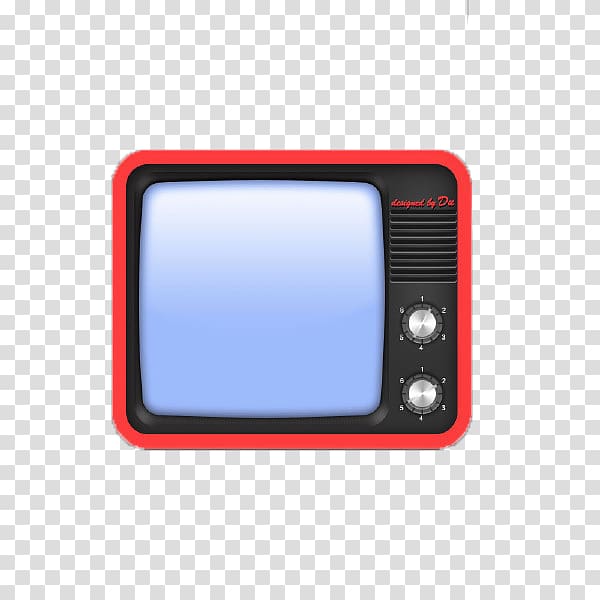 clipart tv red