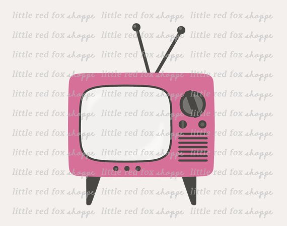 television clipart shape object