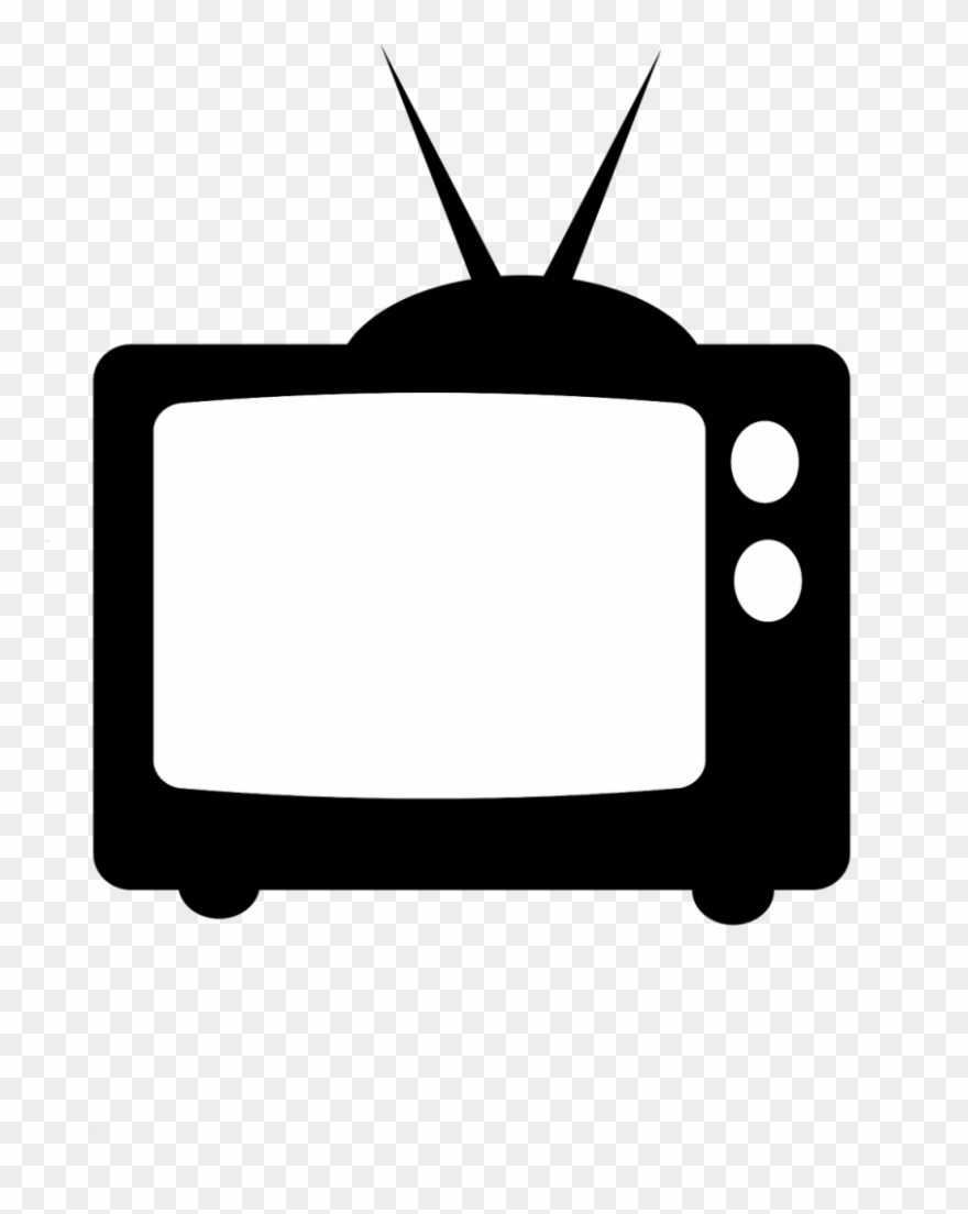 television clipart silhouette