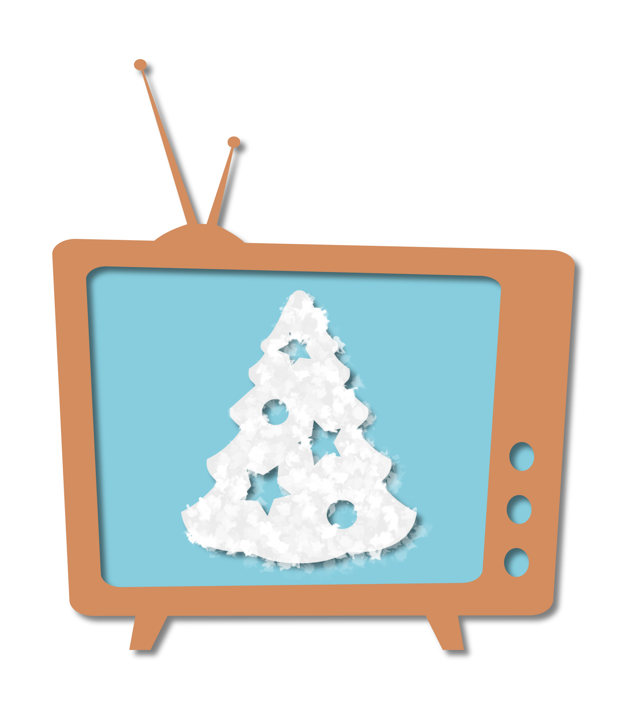 clipart tv tv box