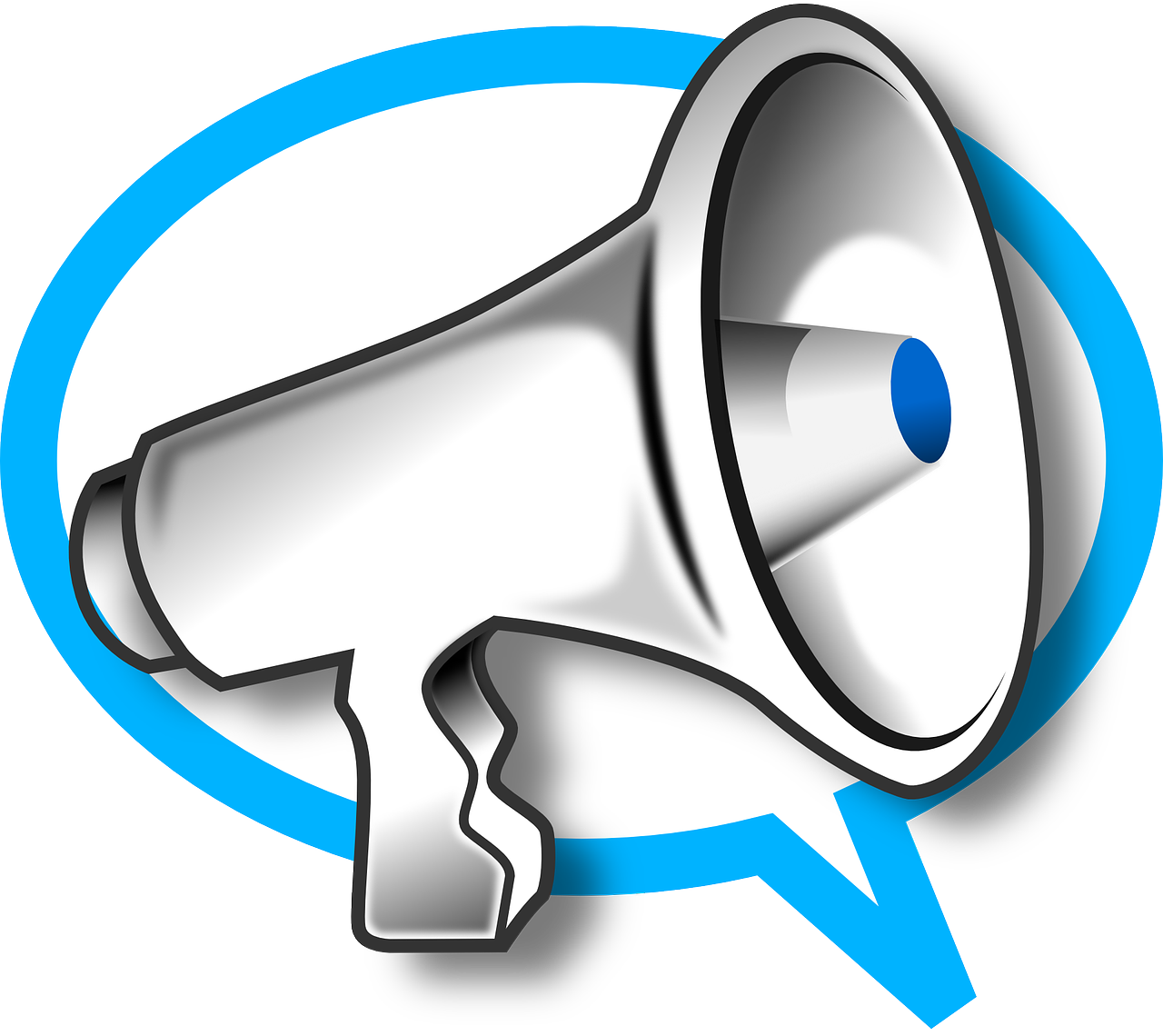 What the current trends. Megaphone clipart say something
