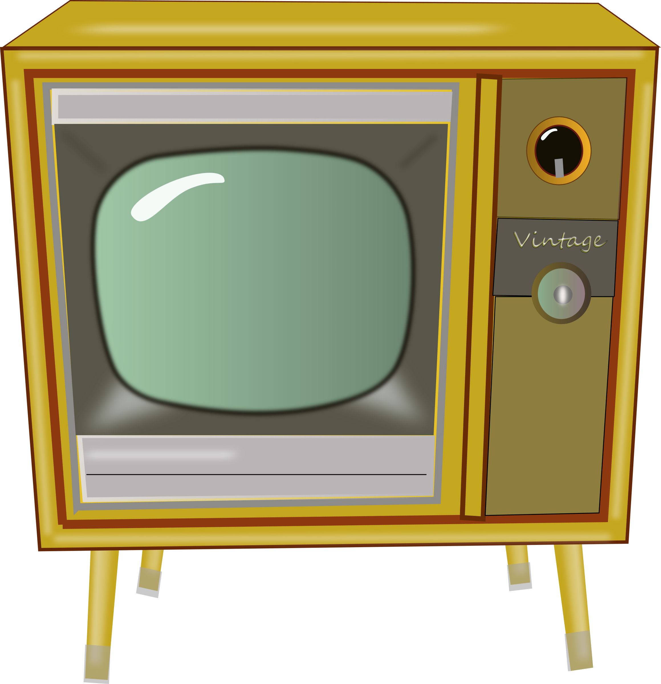 television clipart retro