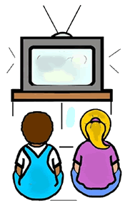clipart tv tv viewing