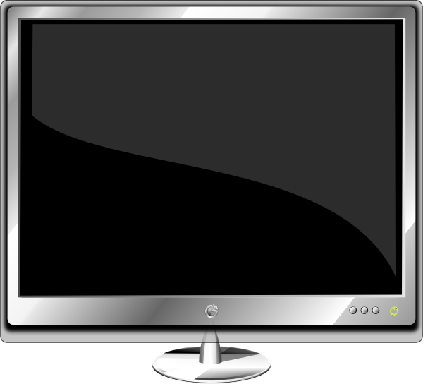 clipart tv wide screen