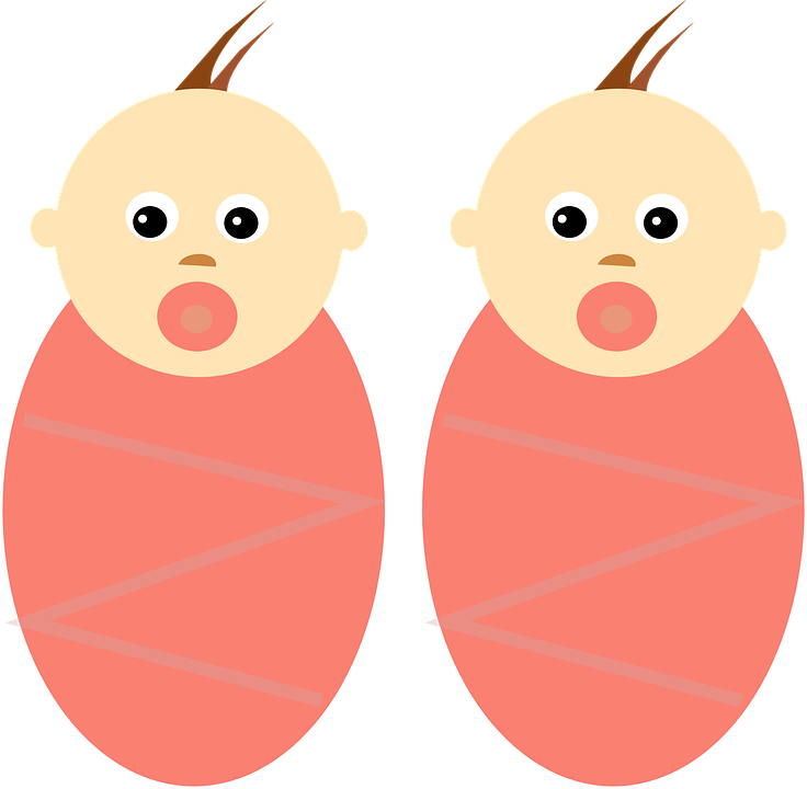 Infant pencil and in. Twins clipart same
