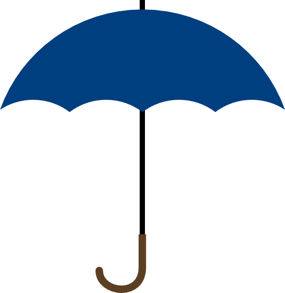 clipart umbrella blue umbrella