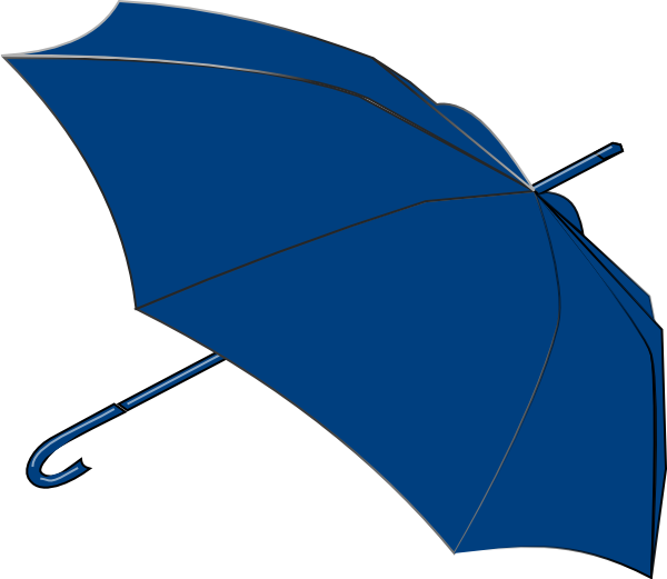 clipart umbrella blue umbrella
