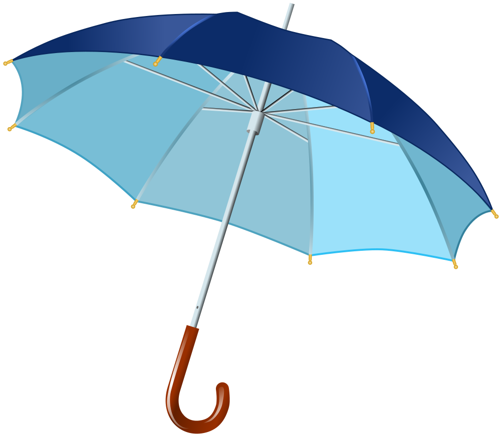 clipart umbrella blue umbrella