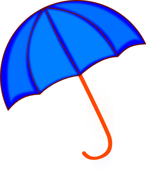 Clip art at clker. Clipart umbrella blue umbrella