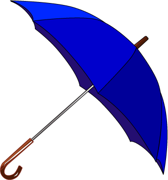 clipart umbrella blue umbrella