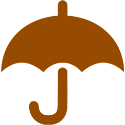clipart umbrella brown