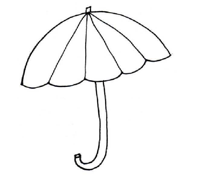 clipart umbrella color