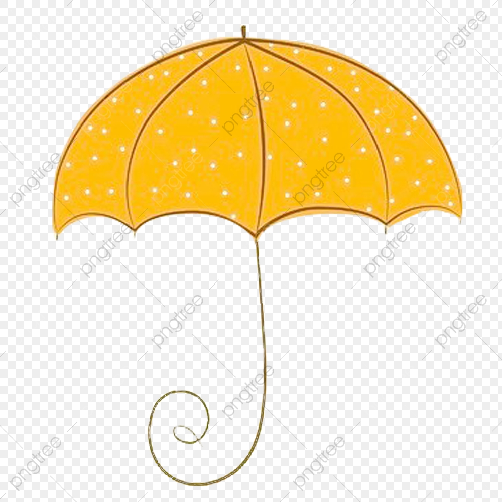 clipart umbrella gold