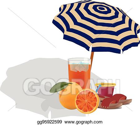 clipart umbrella juice